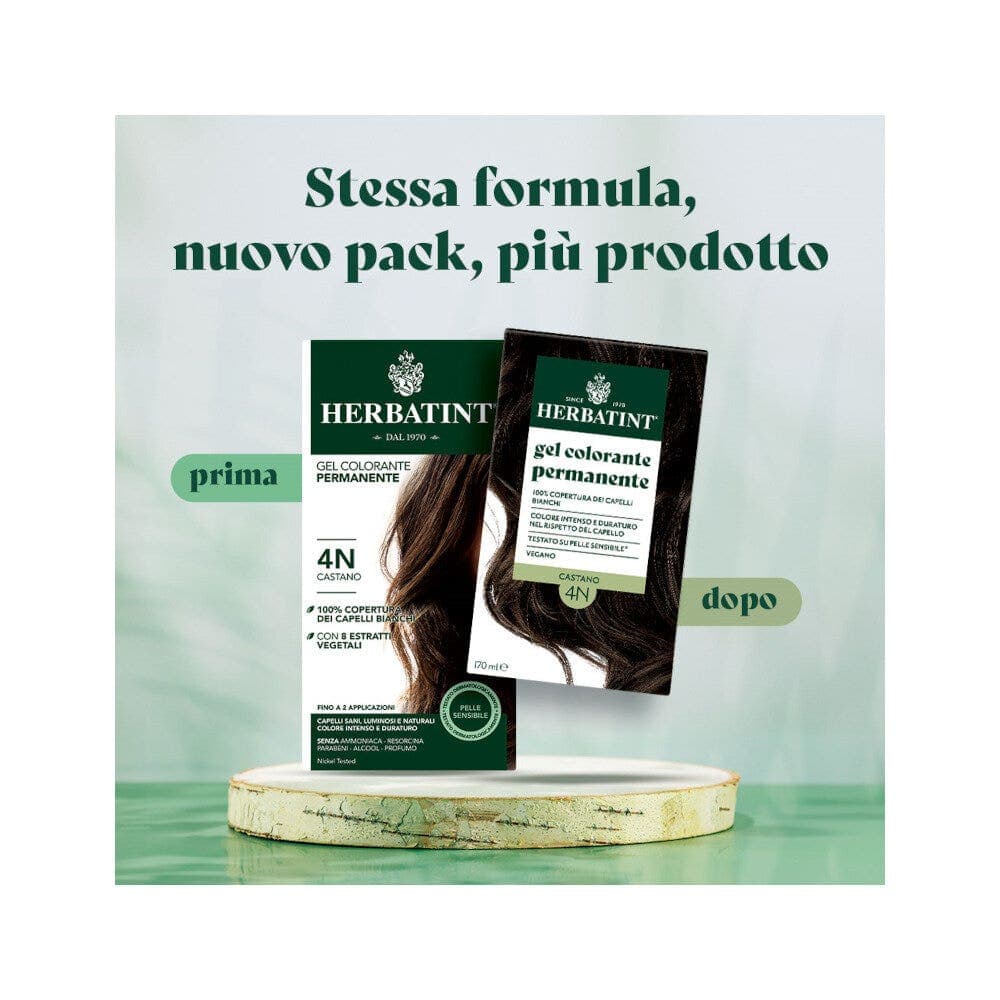 Herbatint 4N Castaño – Tinte permanente en gel 170 ml