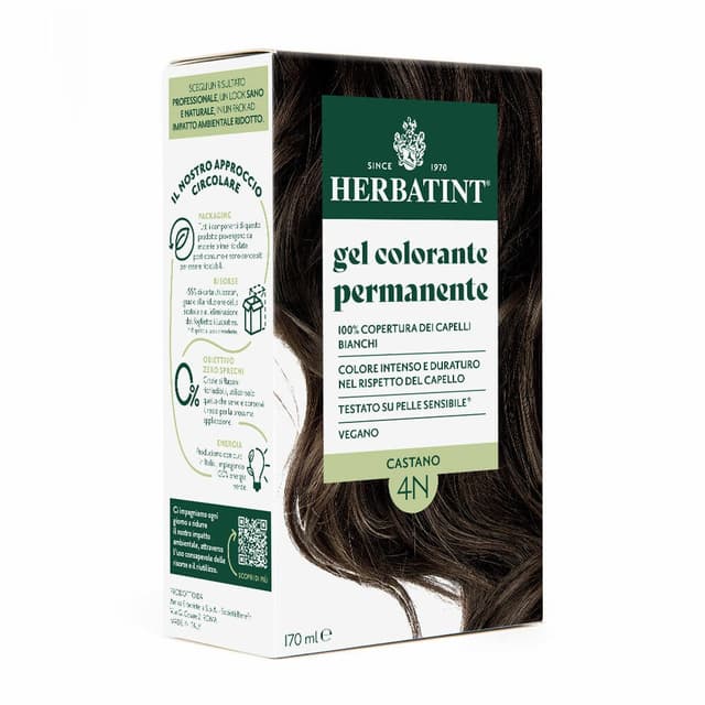 Herbatint 4N Castaño – Tinte permanente en gel 170 ml