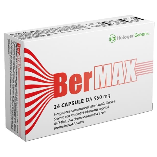 Bromelina 100 mg + Incienso (Boswellia) – 24 cápsulas | Bermax