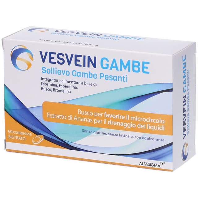 Vesvein Gambe Sollievo Diosmina + Hesperidina – 60 comprimidos para piernas