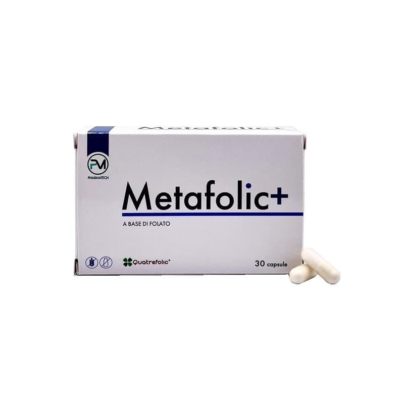L-Metilfolato de calcio (folato) – 30 cápsulas | Metafolic+