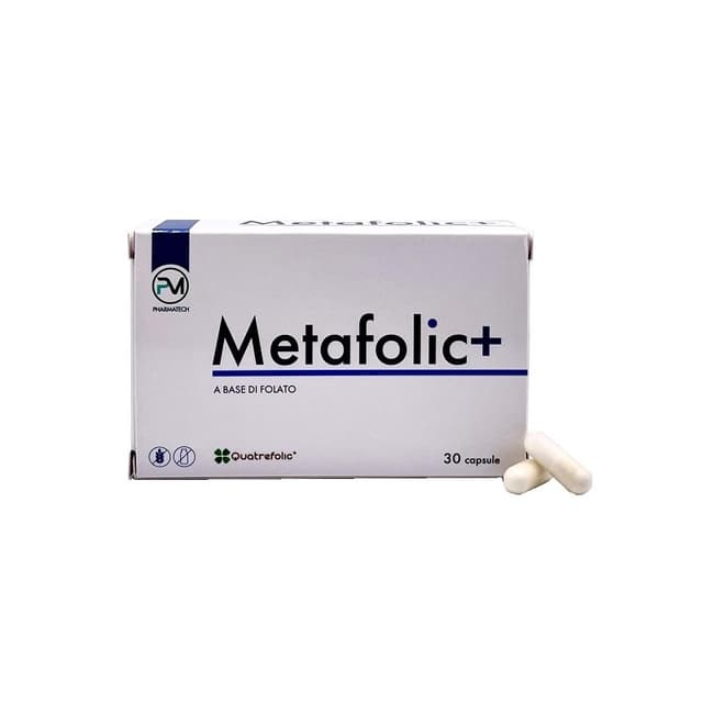 L-Metilfolato de calcio (folato) – 30 cápsulas | Metafolic+