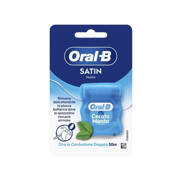 Oral-B Satin Tape – Seda dental en cinta para espacios interdentales estrechos