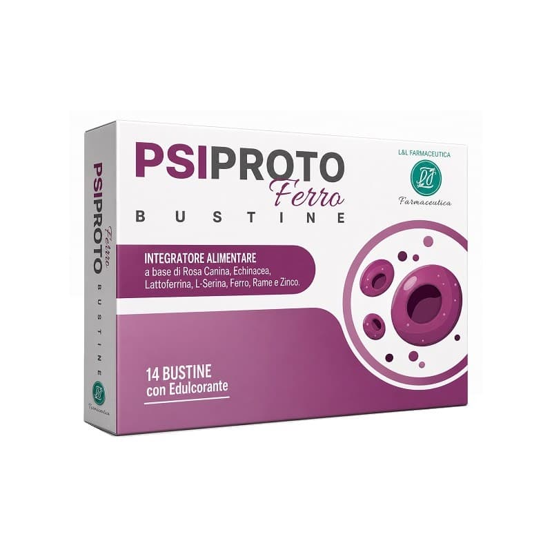 Hierro + Vitamina C – 14 sobres | Psiproto Ferro