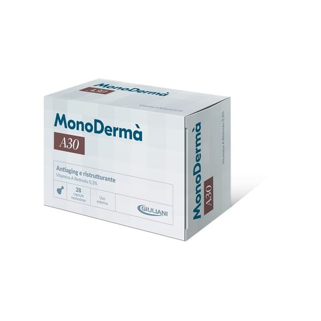 Monoderma A30 – 28 cápsulas con vitamina A (retinol) para el rostro