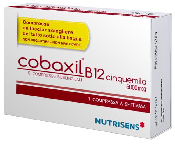 Cobaxil B12 5000 – 5 comprimidos con vitamina B12