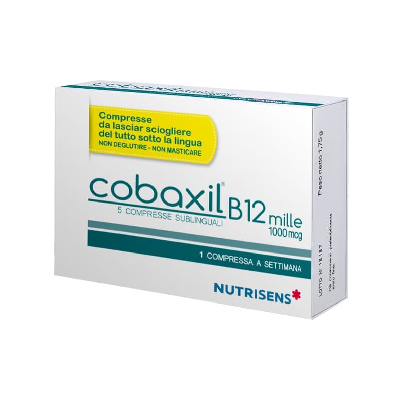 Cobaxil B12 Mille – 5 comprimidos sublinguales con vitamina B12