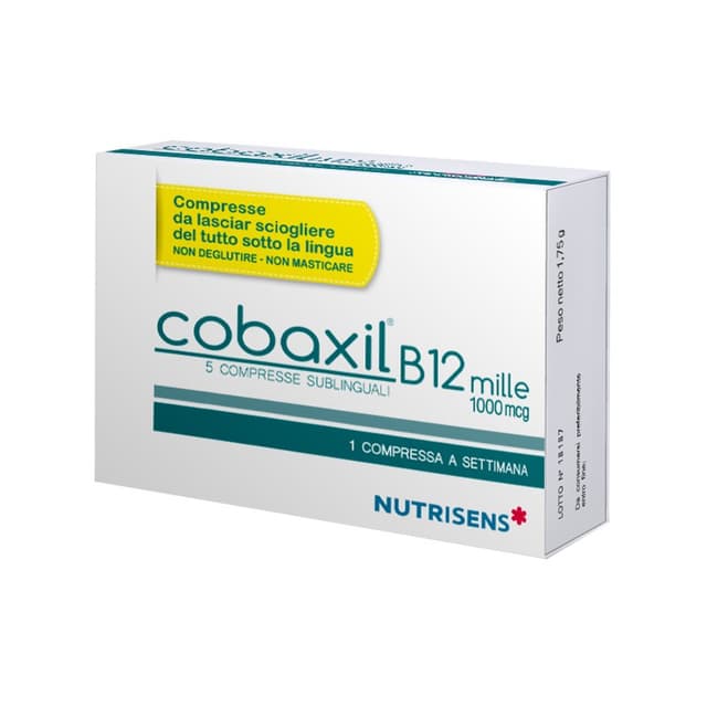 Cobaxil B12 Mille – 5 comprimidos sublinguales con vitamina B12