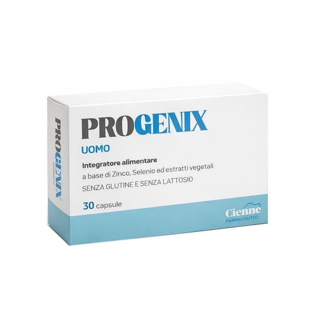 N-Acetilcisteína + Coenzima Q10 – 30 cápsulas para hombre | Progenix Uomo