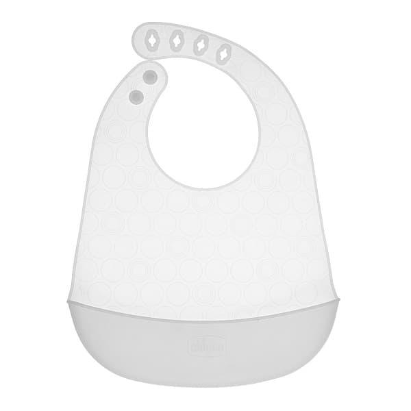 Chicco Easy Roll Babero de Silicona con Recogedor – Formato de bolsillo