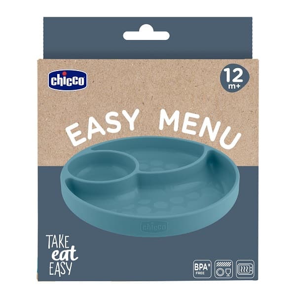 Chicco Plato Compartimentado Azul, a partir de 12 meses
