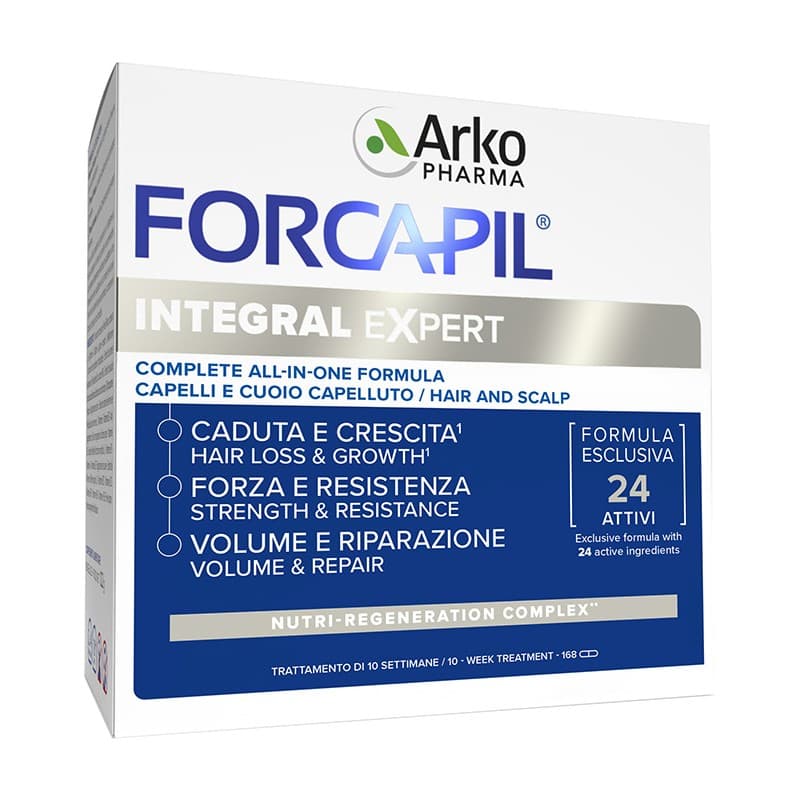 Forcapil Integral Expert – 168 cápsulas para cabello y uñas