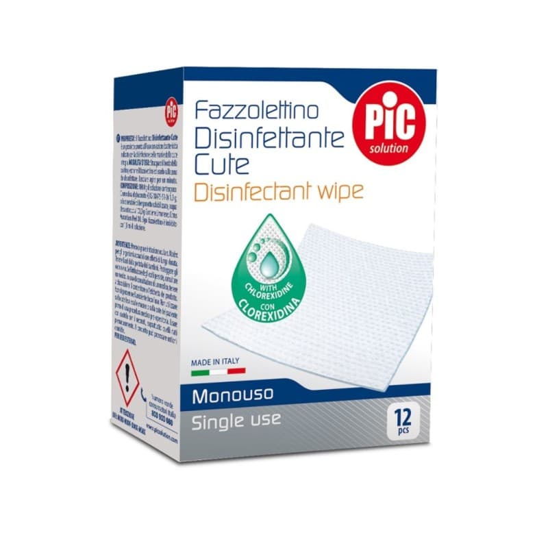 Pic Solution Toallitas desinfectantes para la piel – unidades individuales