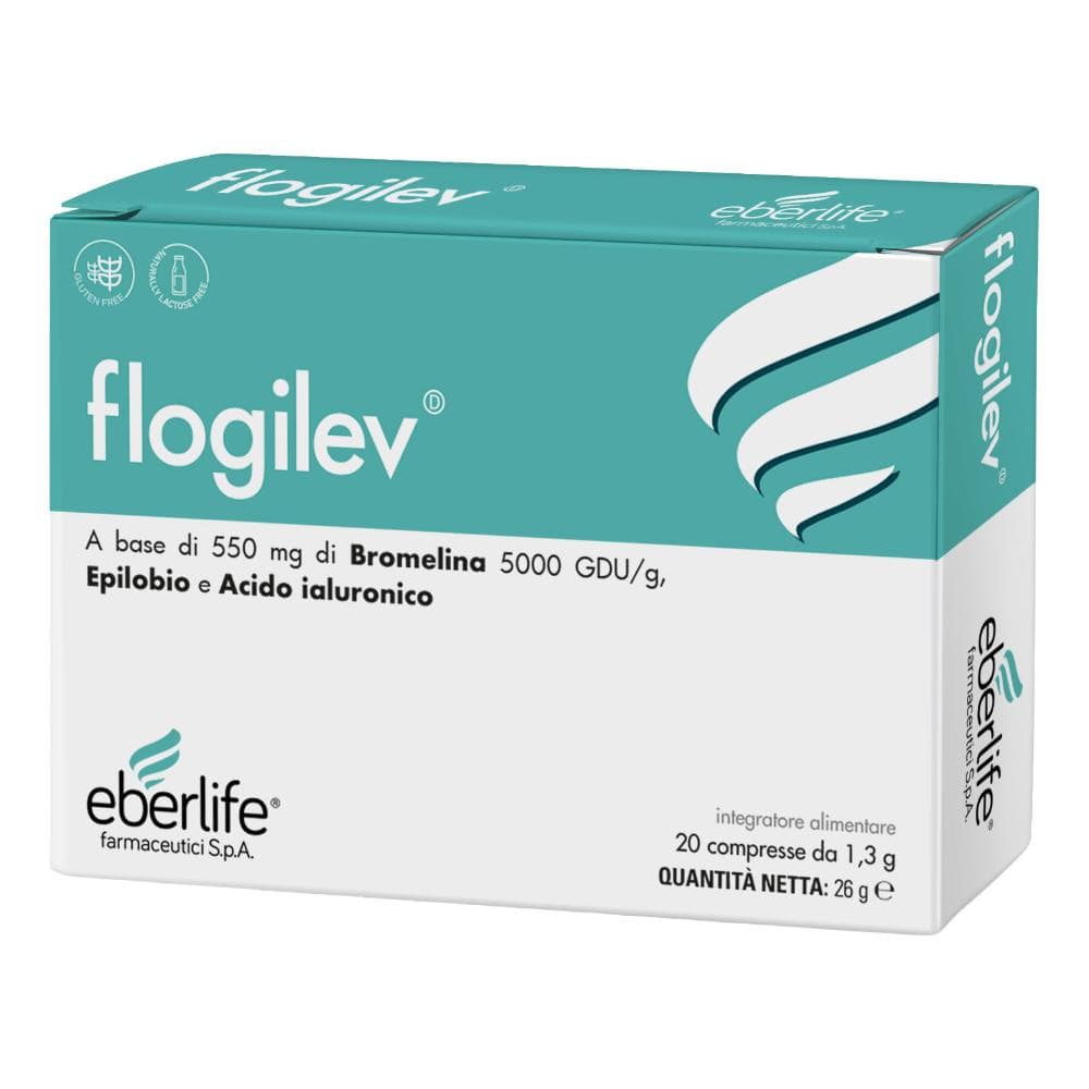 Flogilev Bromelaína + Ácido Hialurónico – 20 comprimidos