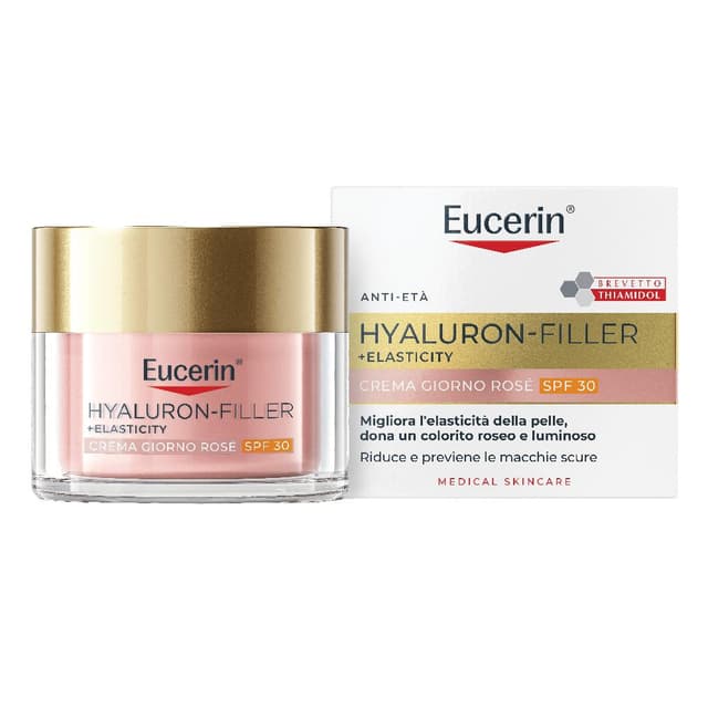 Eucerin Hyaluron-Filler + Elasticity Rosé Cuidado Facial – Crema de Día con Ácido Hialurón