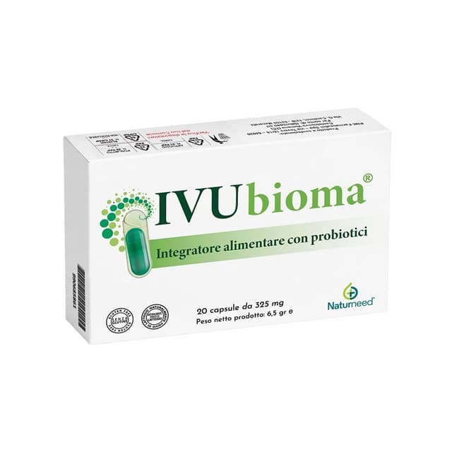 Ivubioma – 20 cápsulas con cultivos de ácido láctico y arándano rojo