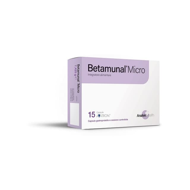 Betamunal Micro – 15 cápsulas complemento alimenticio con beta-glucanos