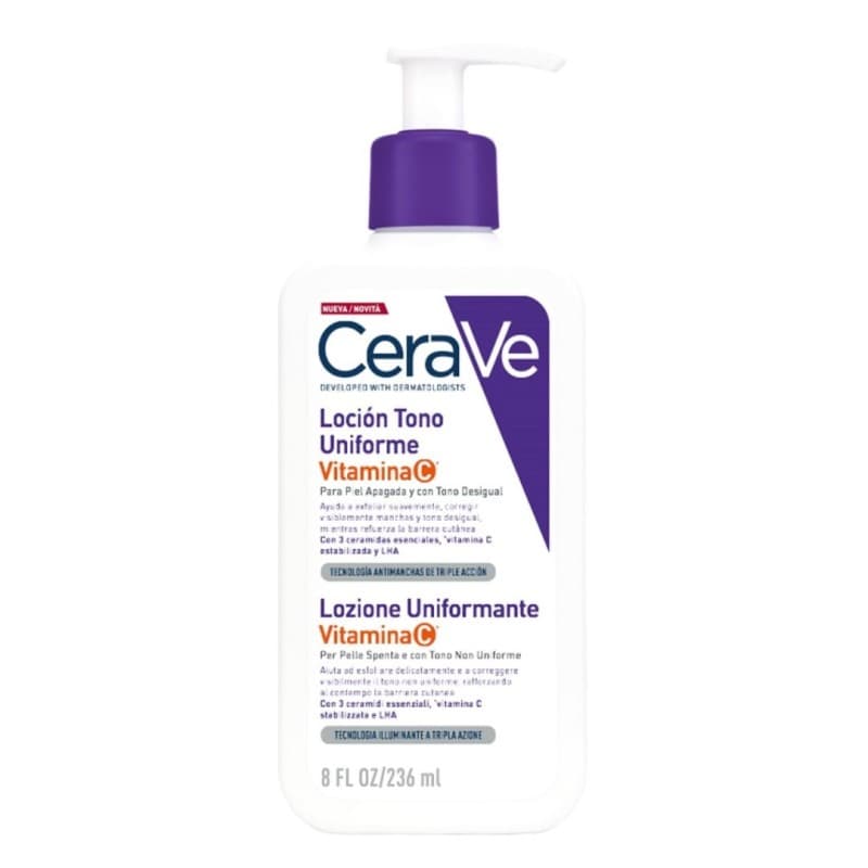 CeraVe Loción Igualadora del Tono – cuidado corporal y facial – 236 ml