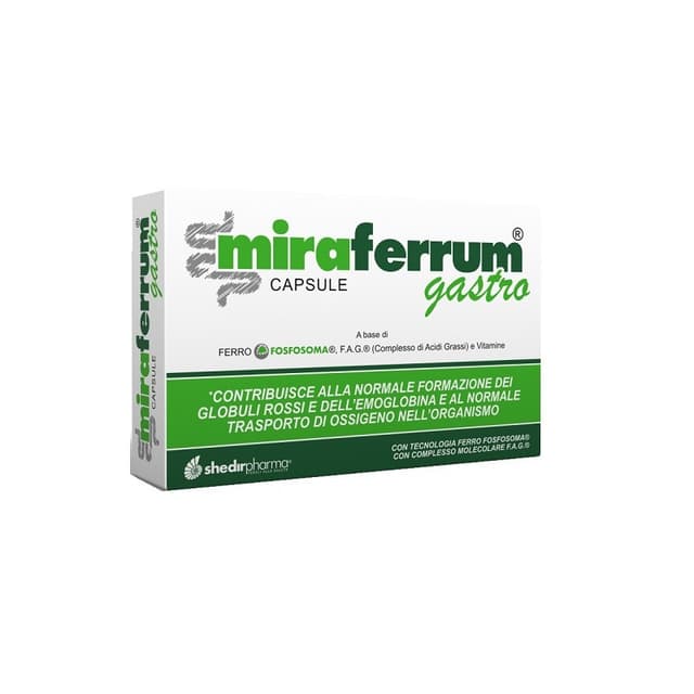 Miraferrum Gastro – 30 cápsulas de hierro de fácil tolerancia
