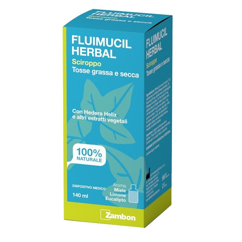 Fluimucil Herbal Jarabe – 140 ml con miel y extractos vegetales
