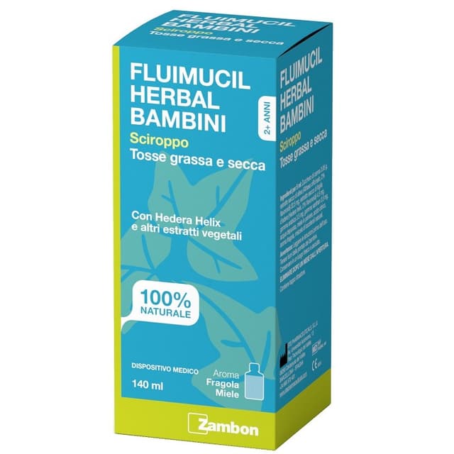 Fluimucil Herbal Niños – Jarabe con miel y extractos vegetales