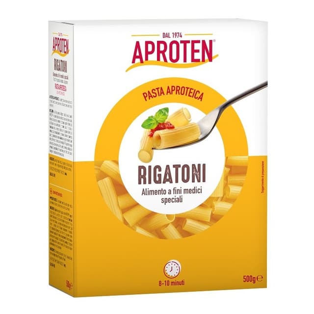 Aproten Rigatoni – Pasta baja en proteínas, 500 g