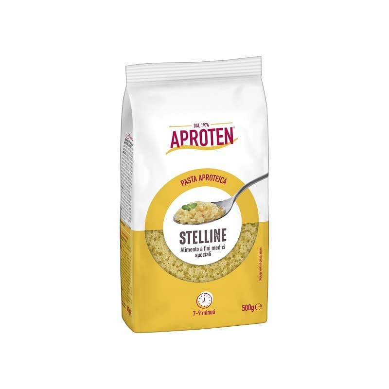 Aproten Pasta Stelline – pasta baja en proteínas, 500 g