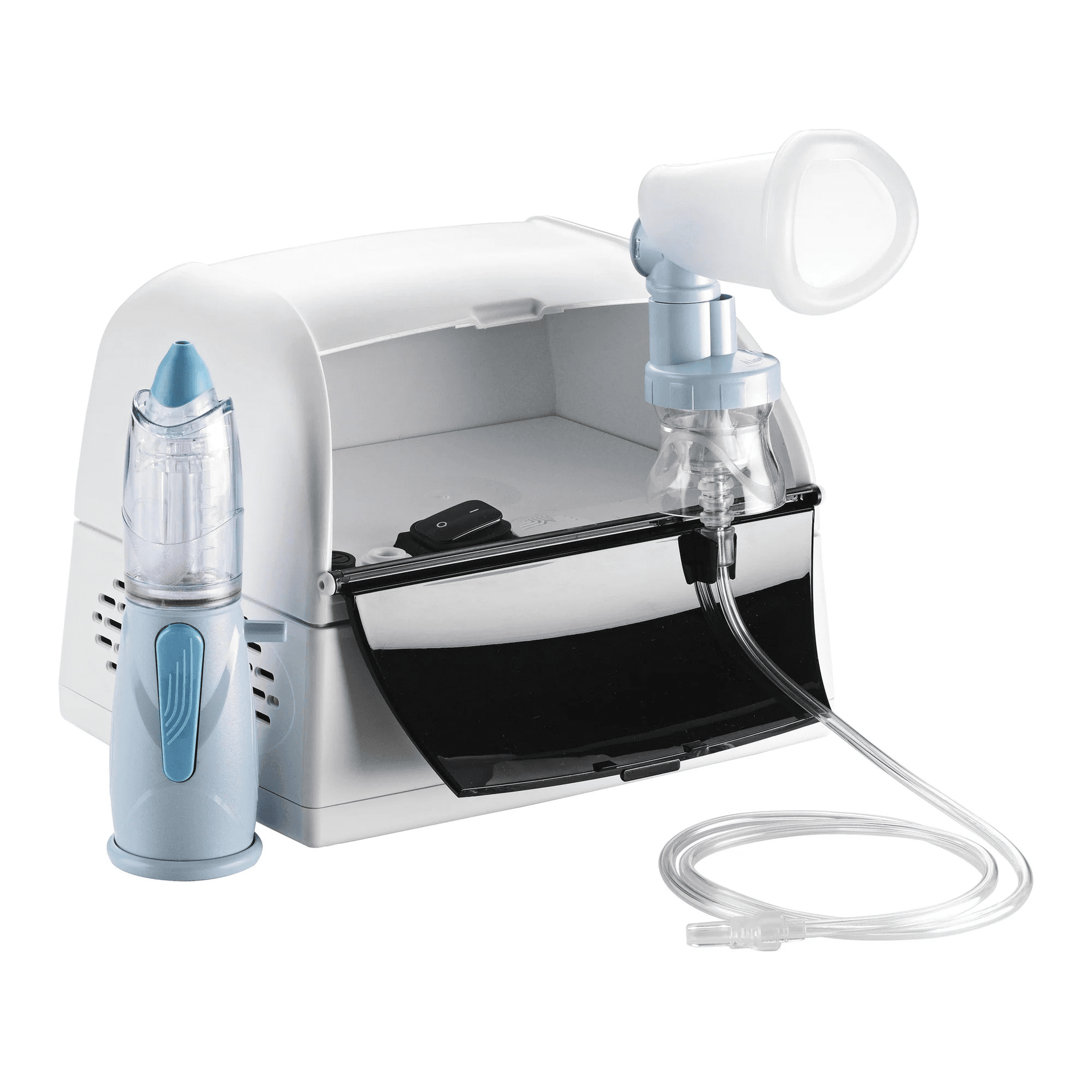 Nebula Aerosol – Inhalador de compresor de pistón con accesorios