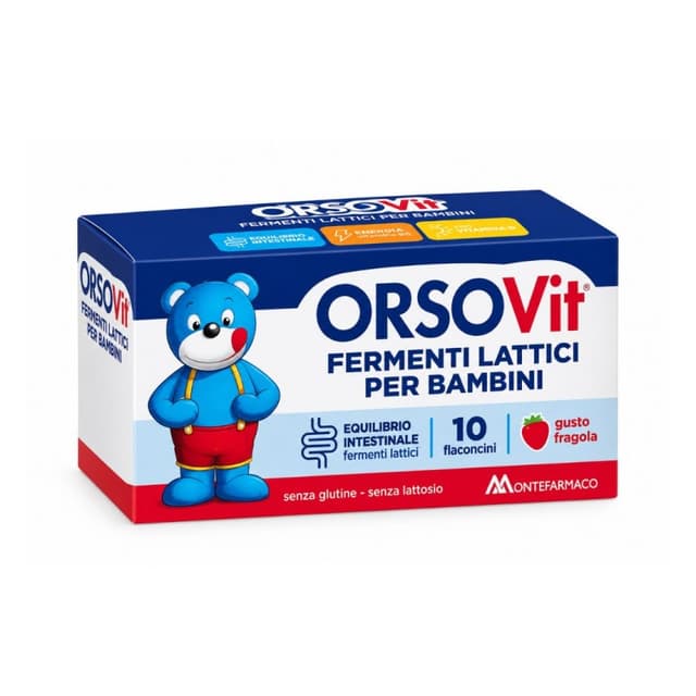 Orsovit Fermenti – Complemento alimenticio con cultivos lácticos, 10 ampollas bebibles