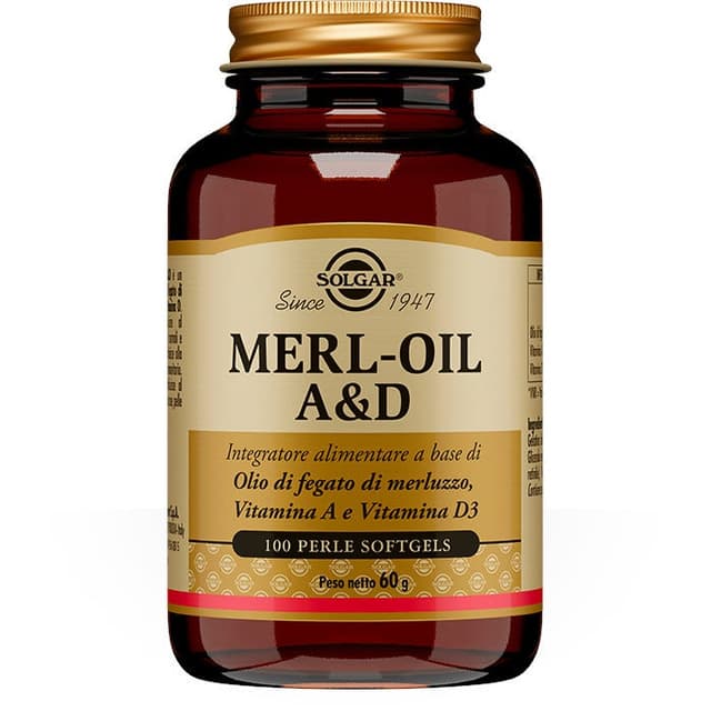 Merl Oil AED – 100 perlas de aceite de hígado de bacalao