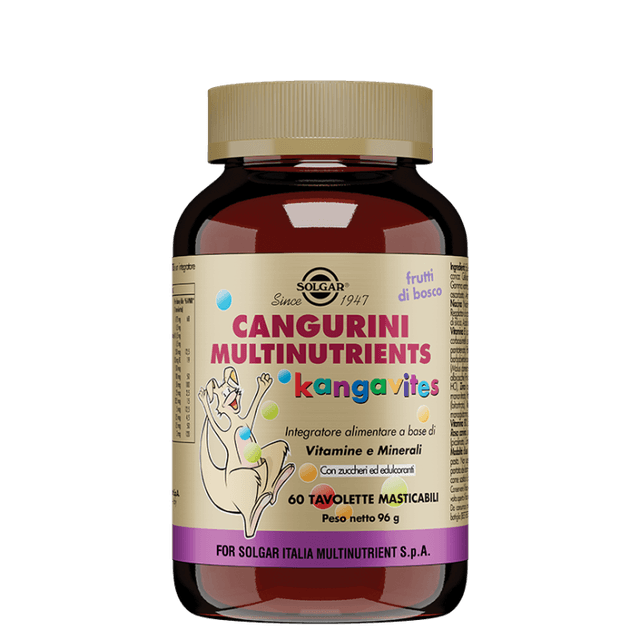 Cangurini Multivitamin Afrutado – 60 comprimidos masticables | Solgar
