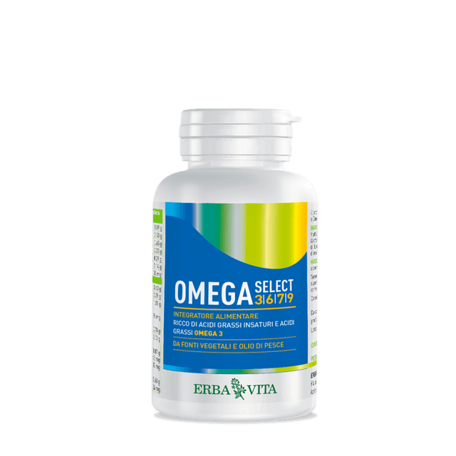 Omega-3 EPA y DHA – 120 perlas | Erba Vita Omega Select 3/6/7/9