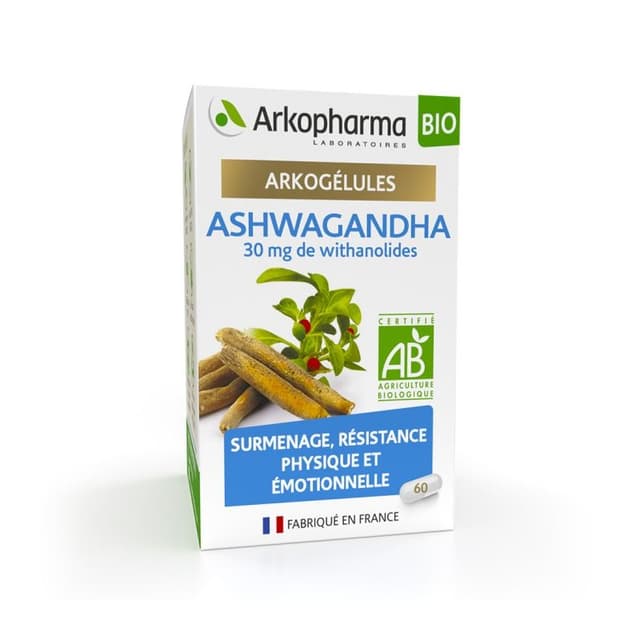 Arkocapsule Ashwagandha ecológica 600 mg – 60 cápsulas