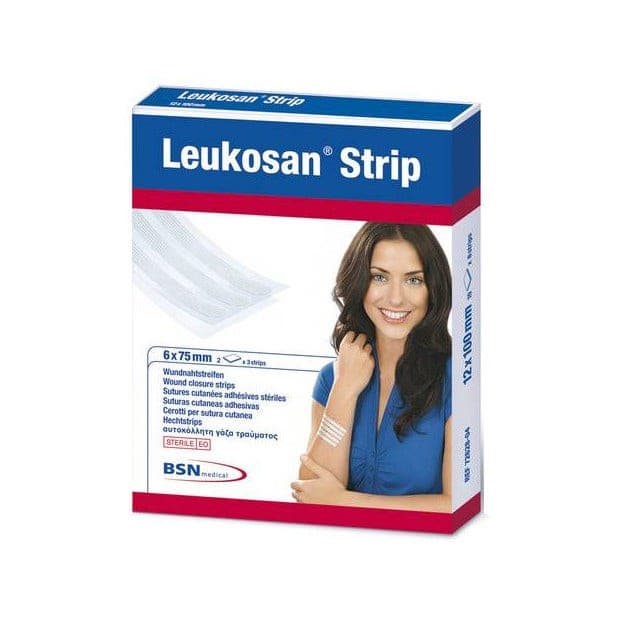 Leukosan Strip Tiras de Sutura 6×75 mm – 6 unidades