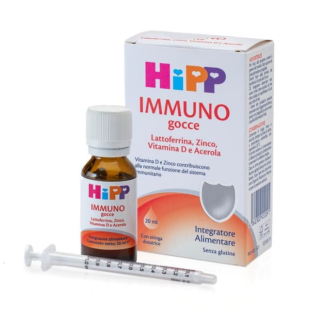 Lactoferrina 100 mg + Zinc – 20 ml | HiPP Immuno gotas