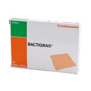 Bactigras Gasas – 10 x 10 cm, 10 unidades
