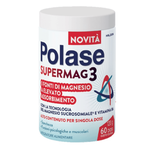 Magnesio 200 mg + Vitamina B6 – 120 g | Polase Supermag3 Bar