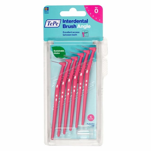 TePe Angle Cepillo Interdental Rosa 0,4 mm – Pack de 6 unidades