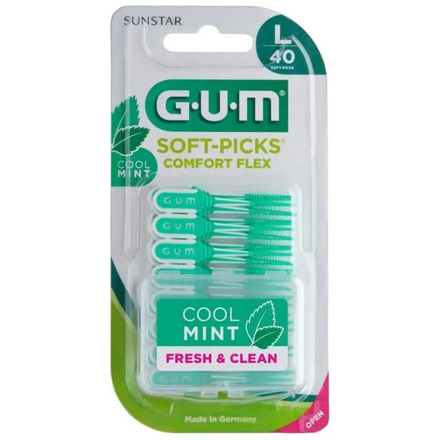 GUM SOFT PICK MINT Palillos Interdentales Talla L – 40 unidades