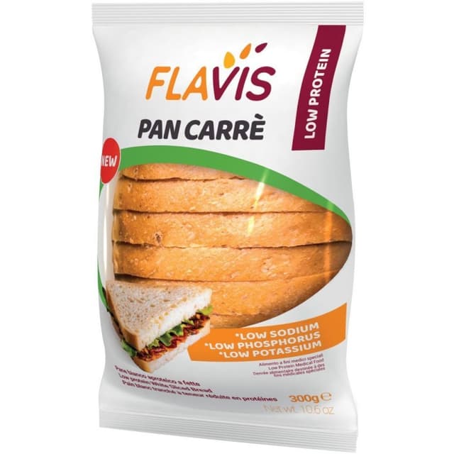 Flavis Pan Carré – 300 g Pan de molde bajo en proteínas