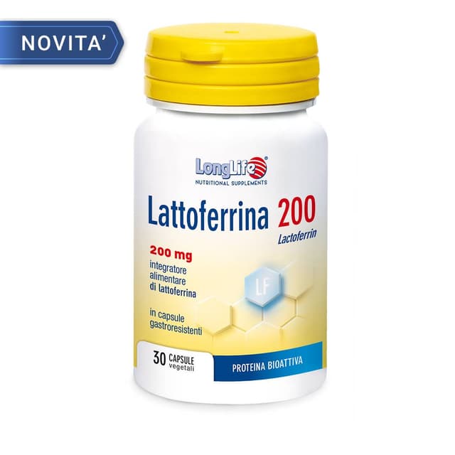 Longlife Lactoferrina 200 mg – 30 cápsulas