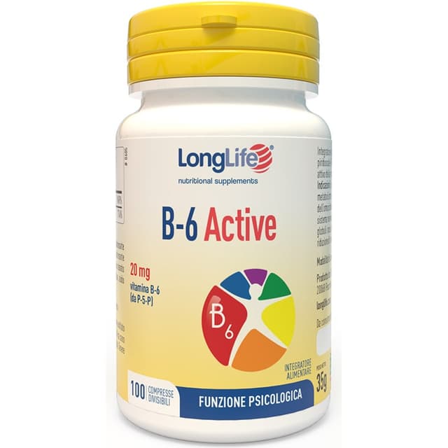 Vitamina B6 – 100 comprimidos | Longlife B6 Active
