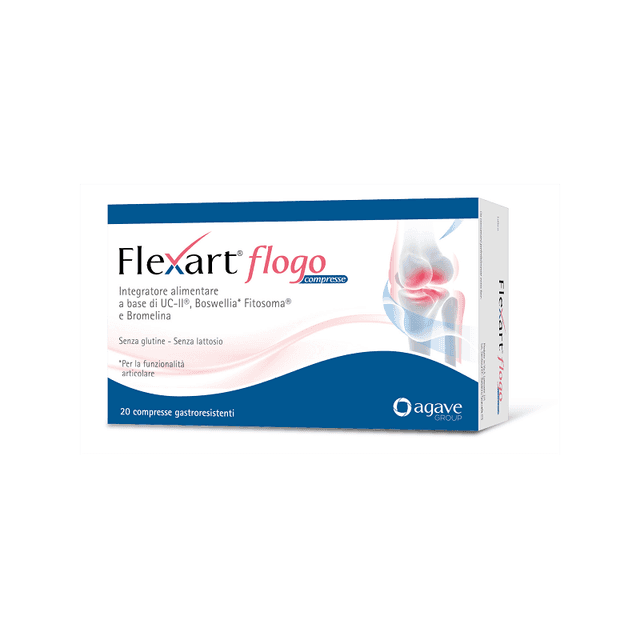 Boswelia (incienso) + Bromelina – 20 comprimidos | Flexart Flogo