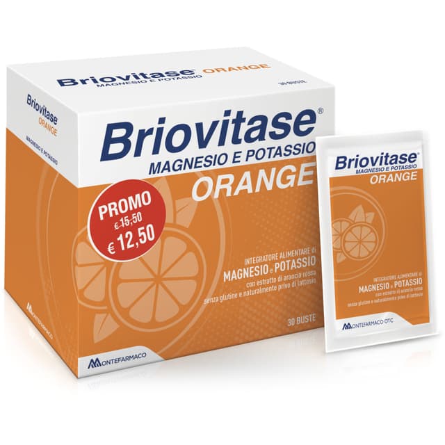 Briovitase Orange – Potasio 180 mg + Magnesio – 30 sobres