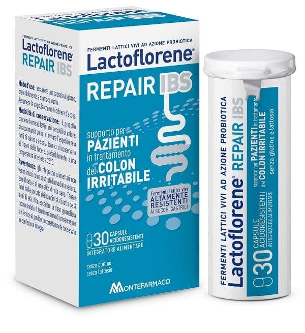 Probióticos con bacterias lácticas – 30 cápsulas | Lactoflorene Repair IBS