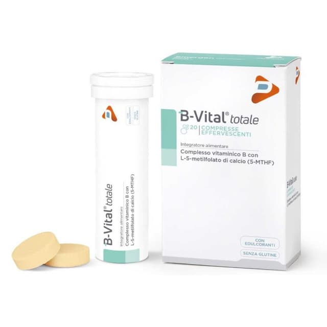 B VITAL-TOTALE Comprimidos Efervescentes – Complejo de vitaminas B – 20 unidades