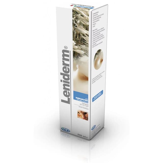 Leniderm Espuma Limpiadora para Mascotas – 200 ml, producto veterinario