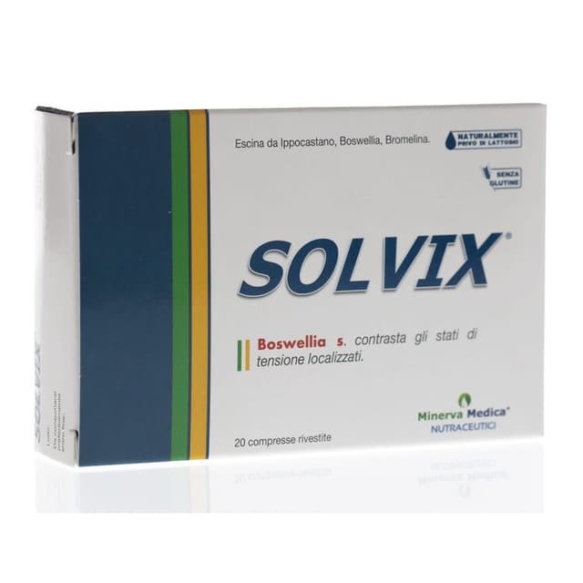 Bromelaína 200 mg + Boswellia (Incienso) – 20 comprimidos | Solvix
