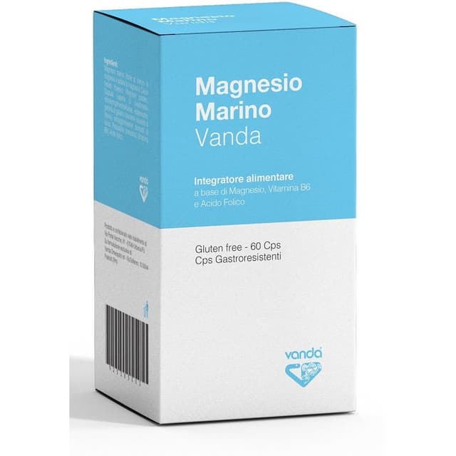 Magnesio 780 mg + Calcio – 60 cápsulas | Magnesio Marino Vanda