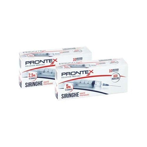 Prontex Jeringa 5 ml con aguja – 10 unidades
